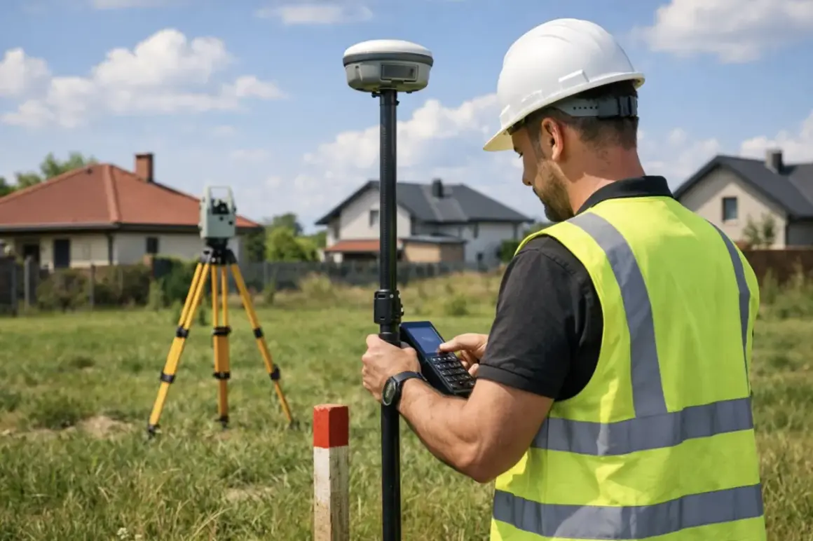 Geodeta mierzy działkę: Jak wygląda pomiar krok po kroku?